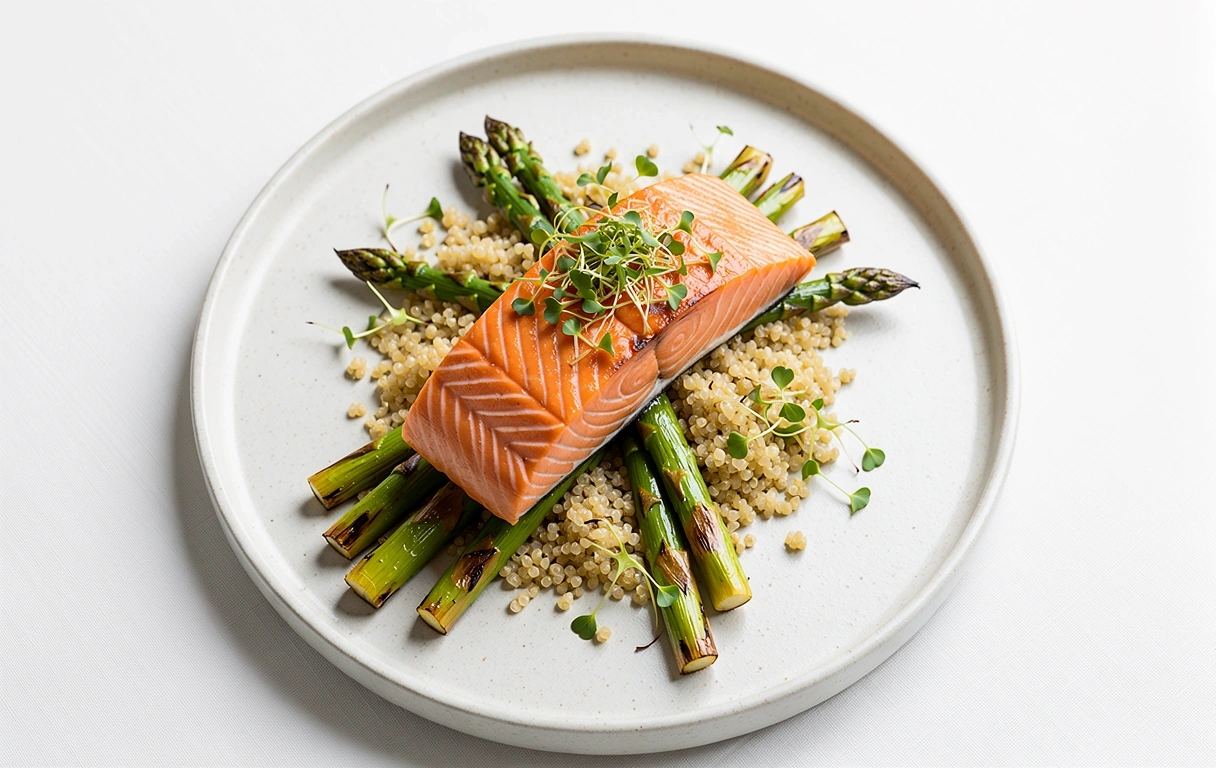 Gourmet macro-balanced salmon meal